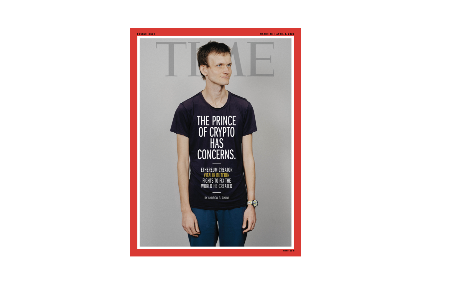 以太坊联合创始人Vitalik Buterin 登上《时代杂志》封面- Foresight News
