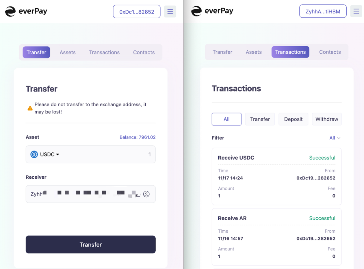 everPay UI