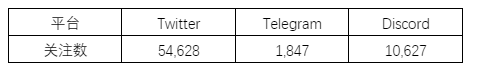表 1-1 社交媒体关注度 （截至2022-01-10）