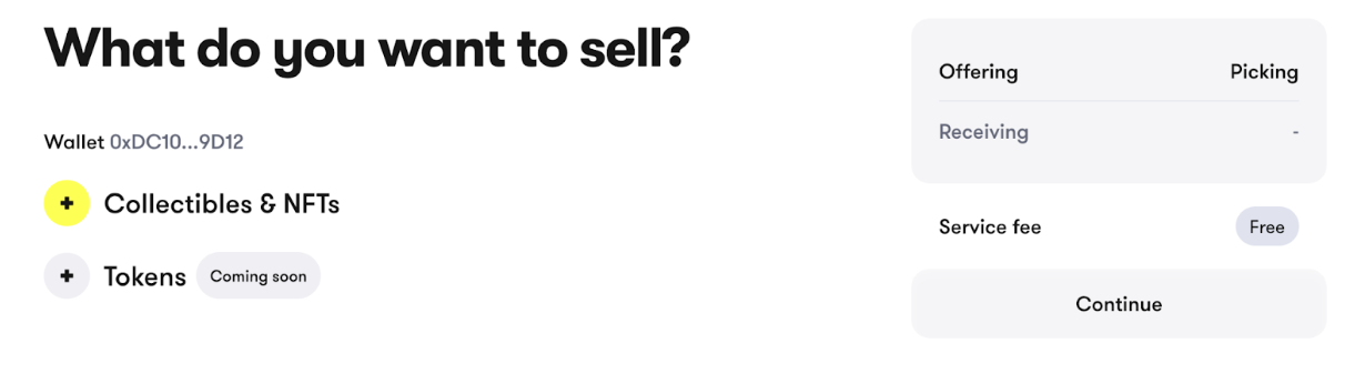 Trader.xyz’s trade creation