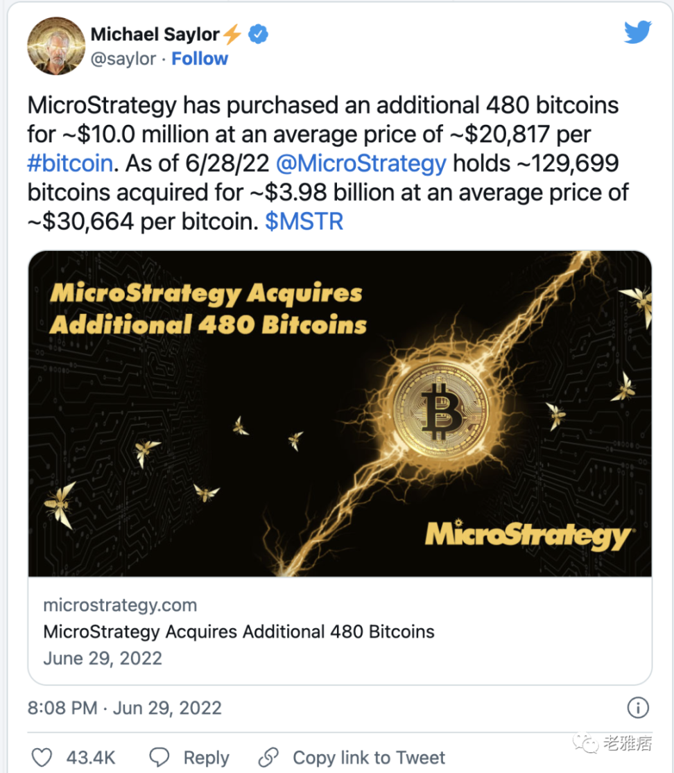 拥有最大比特币投资组合的10 家上市公司- Foresight News