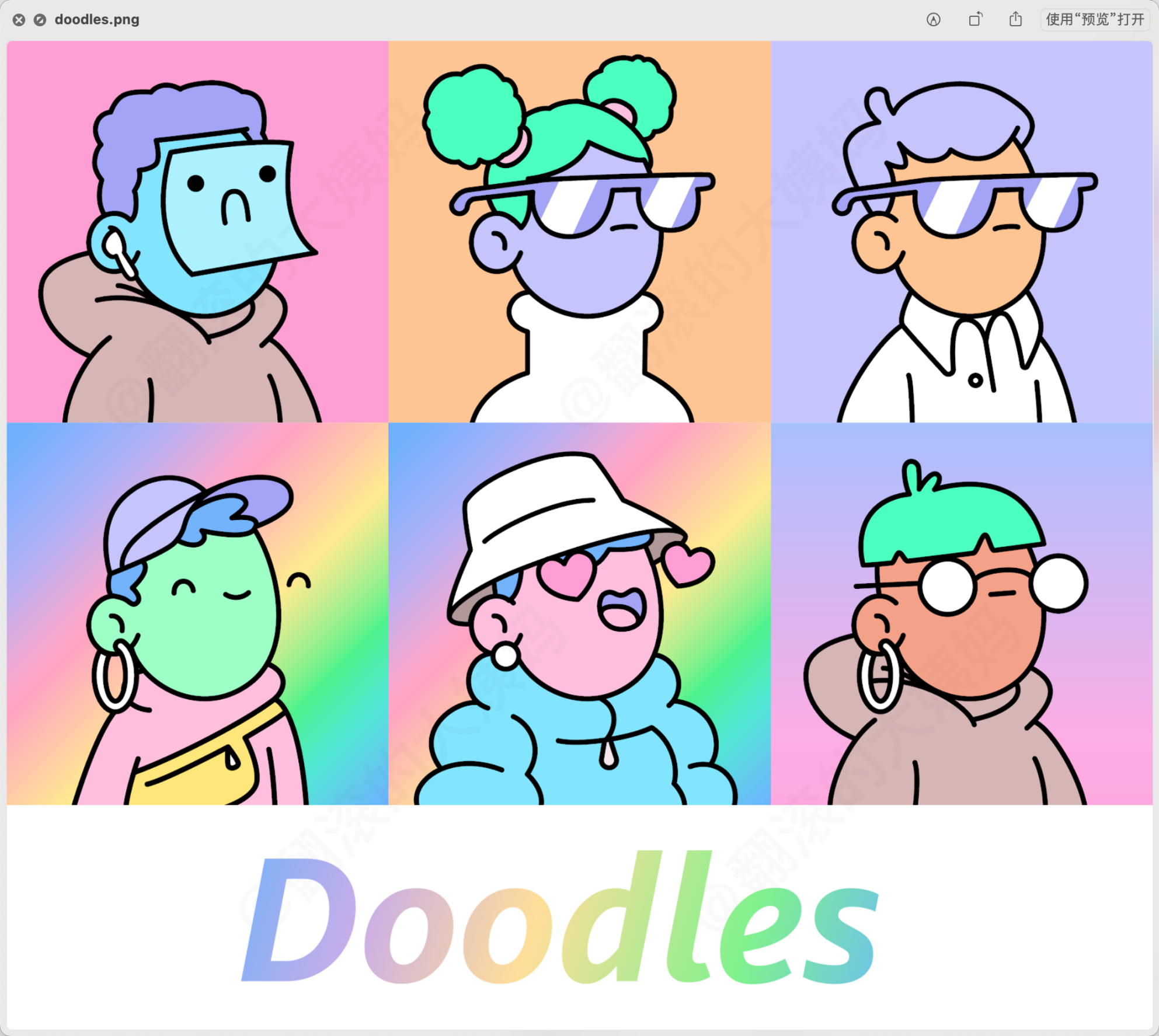 11 月份一共收集了 6 只 doodle