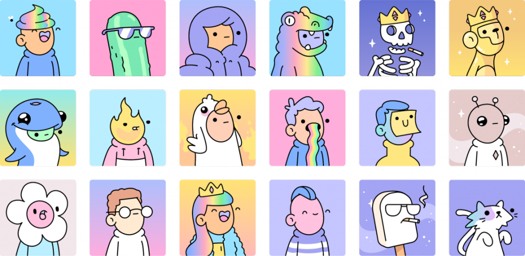 doodles 的高稀有款价格和地板价拉开差距大