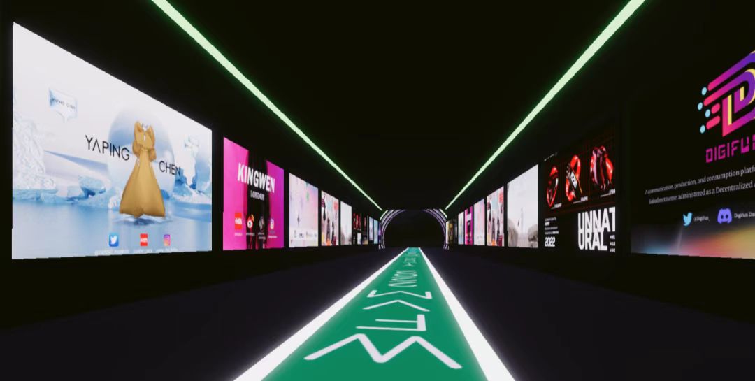    Yaping Chen and Kingwen&rsquo;s display ad in Decentraland Photo: WWD CHINA