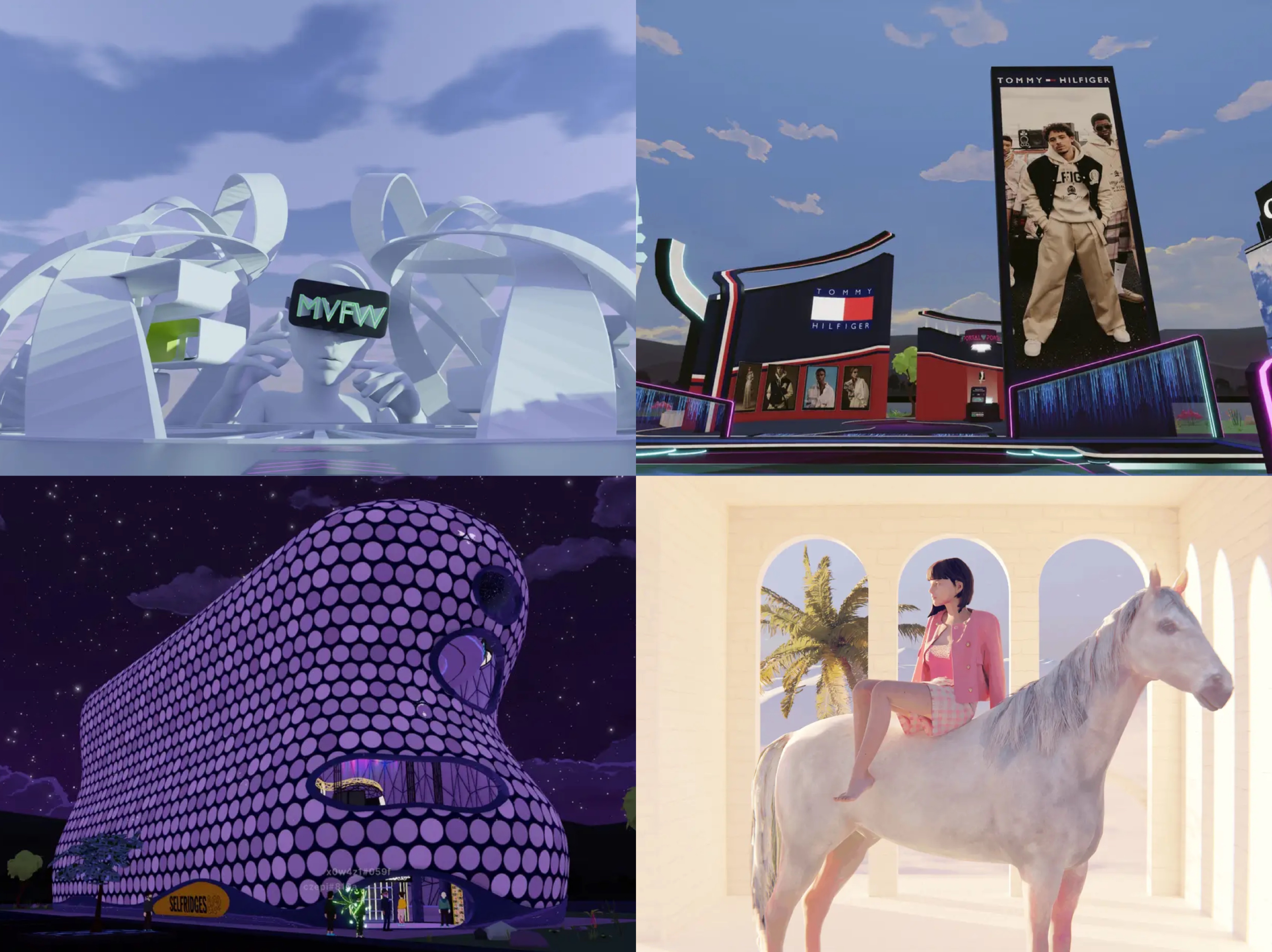 Virtual stores in Decentraland&rsquo;s luxury fashion district 