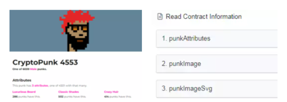 CryptoPunks 属性查询 图像&属性查询函数