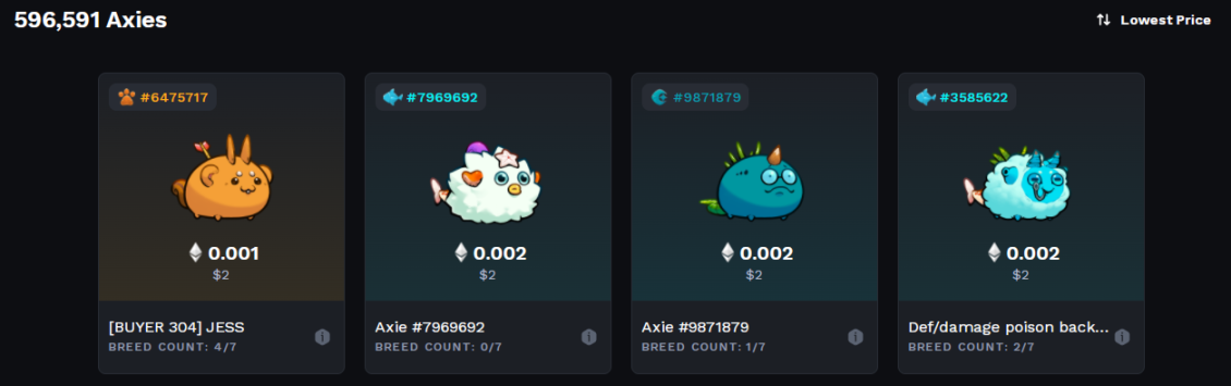 Axie Marketplace