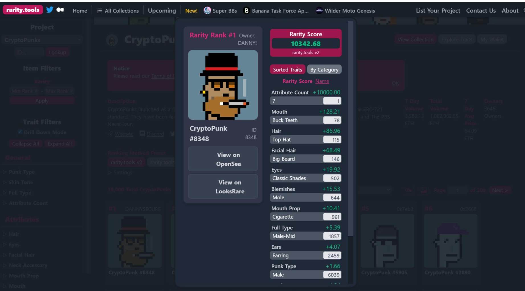 Rarity - CryptoPunks