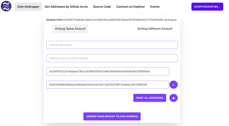 Move-Airdropper 正式上线| MoveDID Network - Foresight News