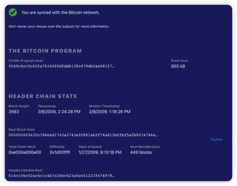ZeroSync：Starkware公司开发的BTC生态上的零知识证明