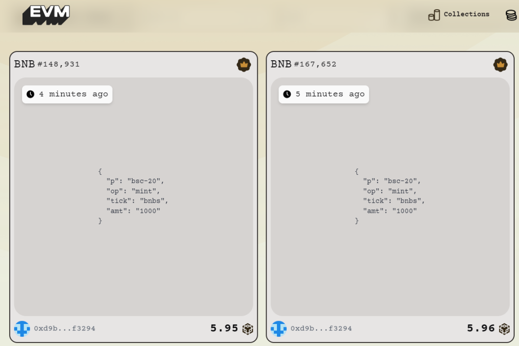 bnbs 现在一张 5.95bnb