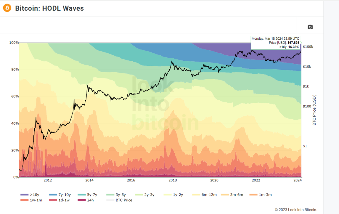 数据链接：https://www.lookintobitcoin.com/charts/hodl-waves/