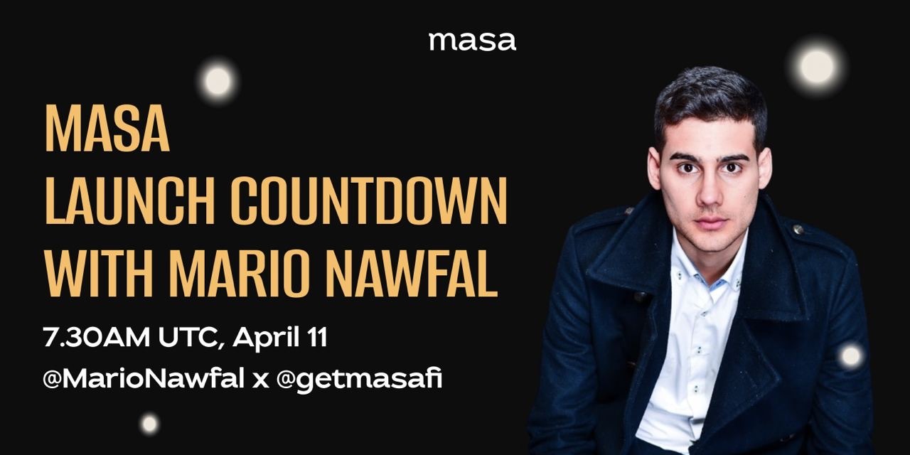 今日15:30，Masa 联创对话𝕏 知名主持人Mario Nawfal - Foresight News