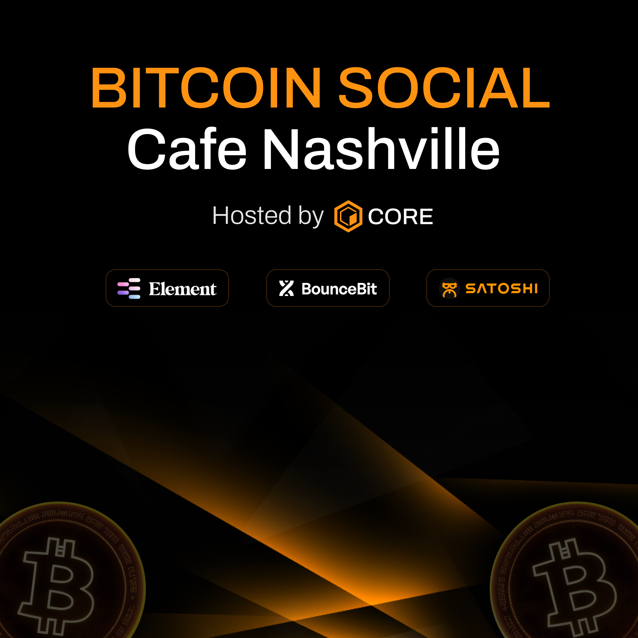 BITCOIN SOCIAL Cafe Nashville presented by Core. 