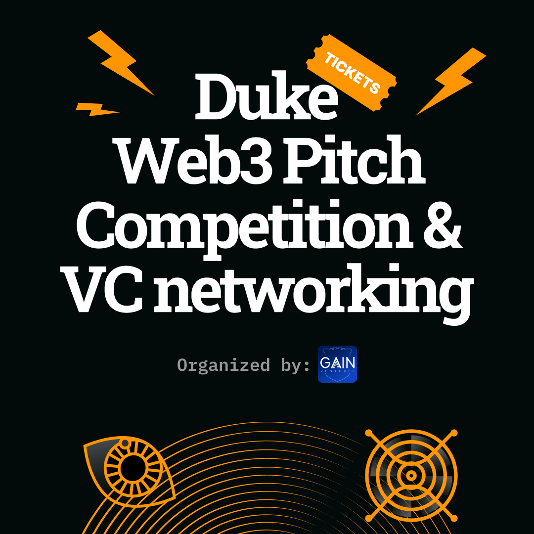 Duke Web3 Pitch Competition & VC networking - Bull City Blockchain Battle @BTC