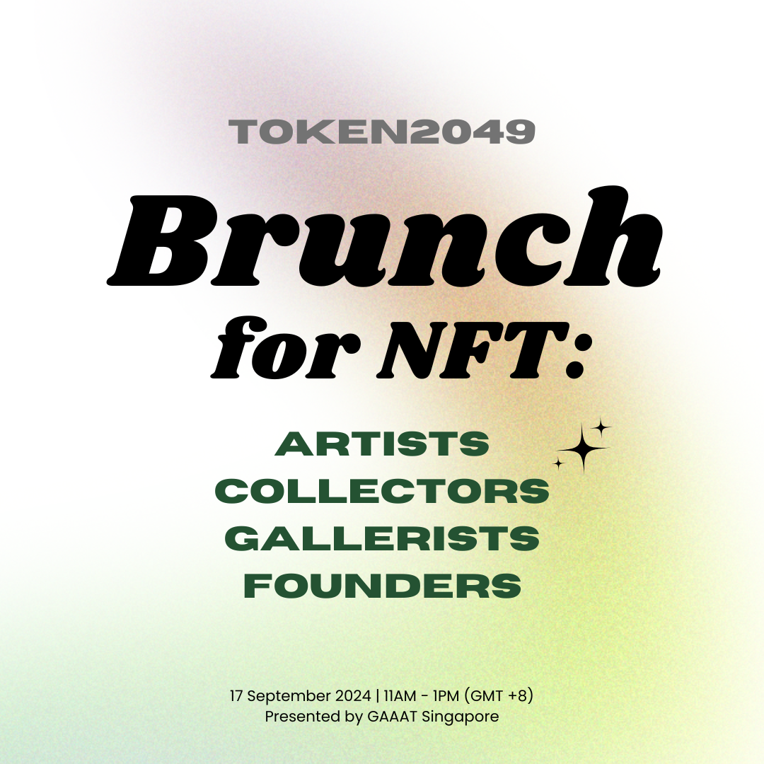 Token 2049 [NFT Artists, Collectors, Gallerists and Founders] brunch