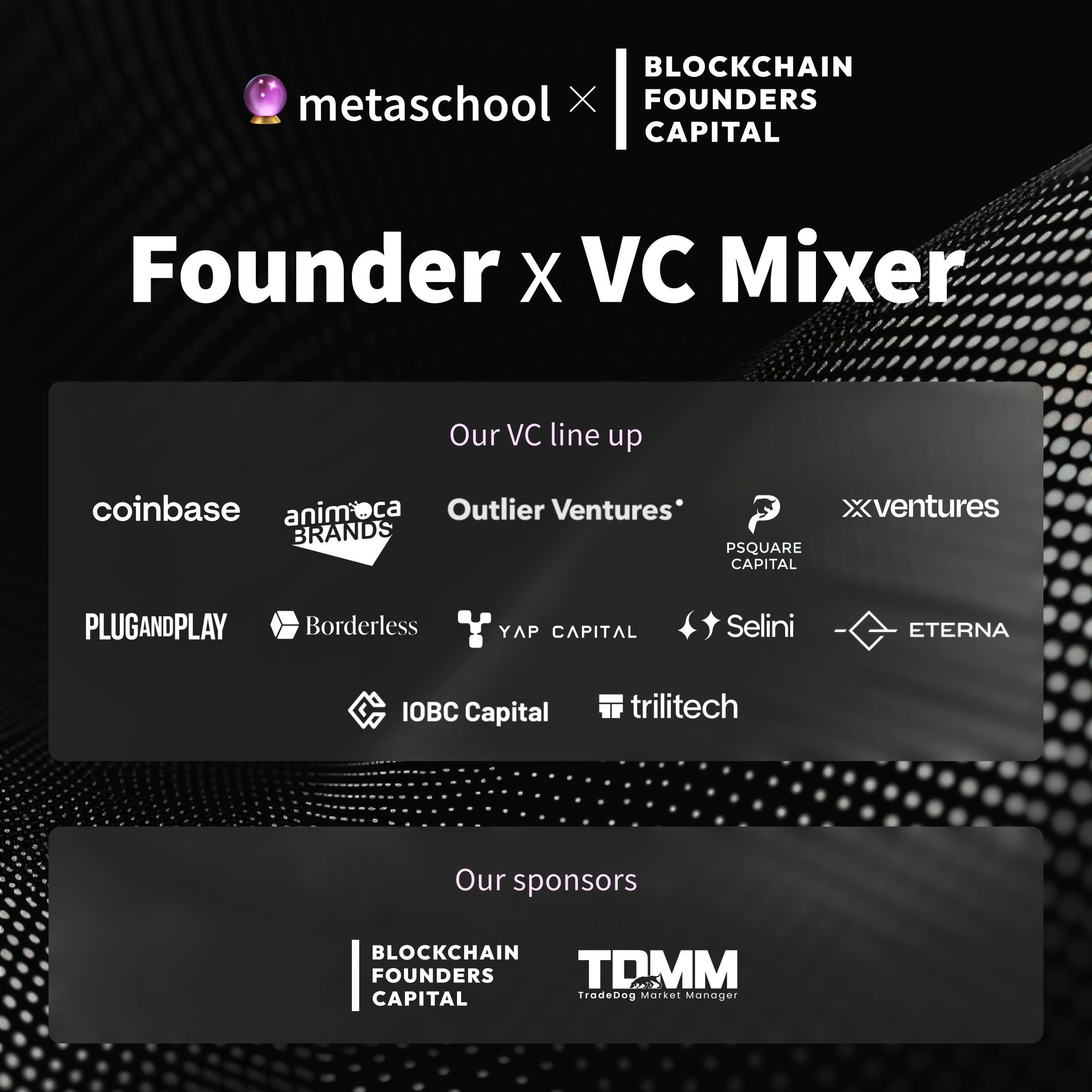 Founder x VC Mixer (25 VCs attending)