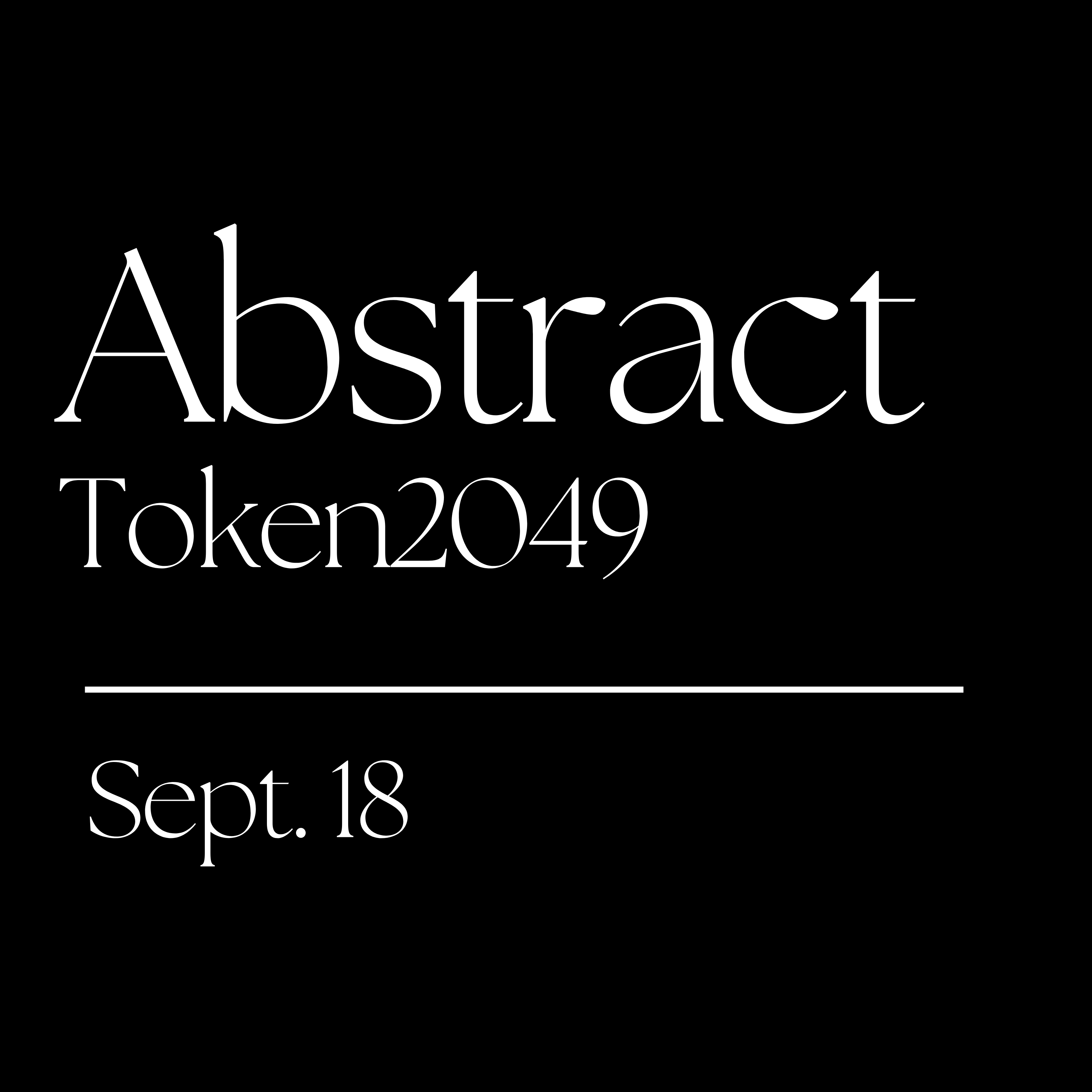 Abstract Token 2049