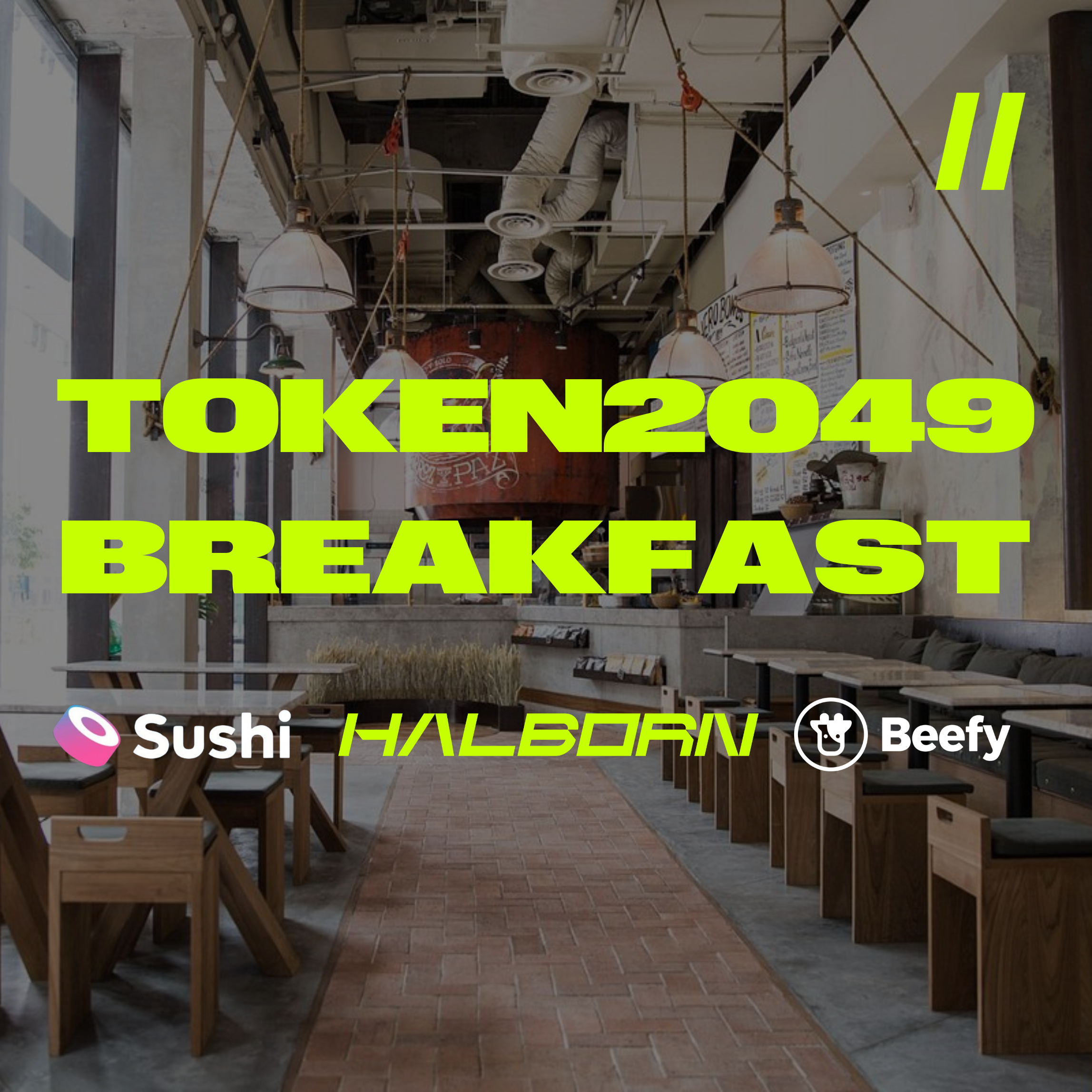 TOKEN2049 Breakfast w/ Halborn, Beefy, Nillion & Sushi