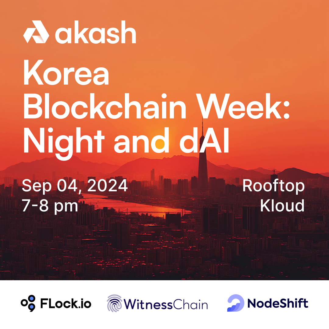 Night & dAI Meetup: Korea Blockchain Week