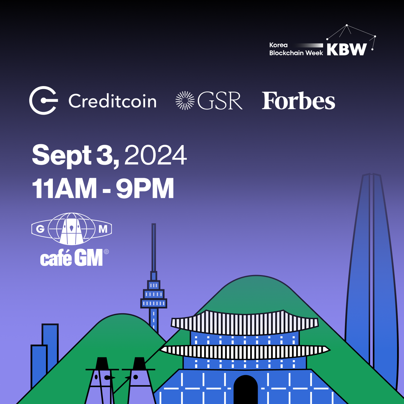 Cafe GM by Creditcoin x GSR x Forbes