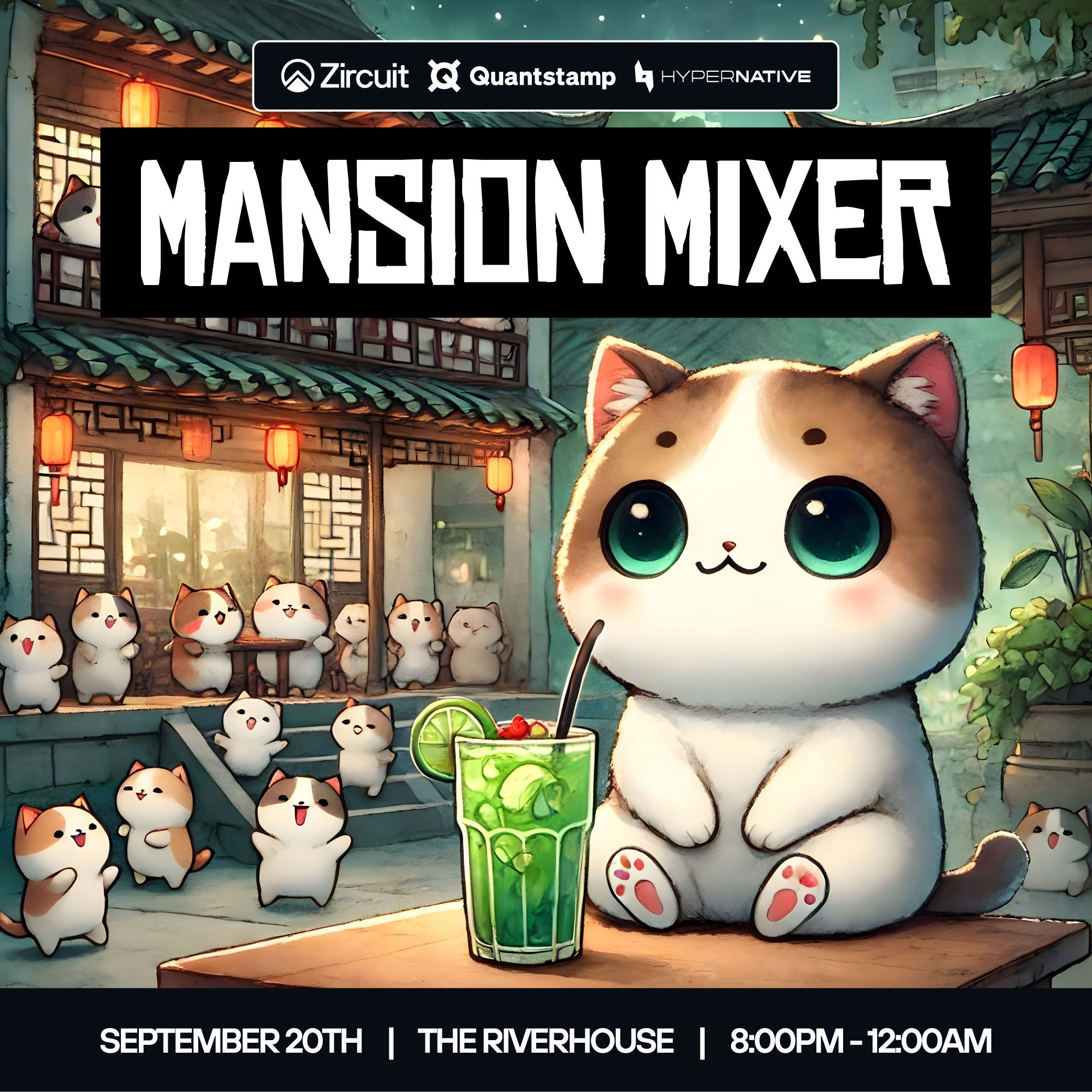 Zircuit x Quantstamp x Hypernative Present Mansion Mixer | TOKEN2049 Singapore