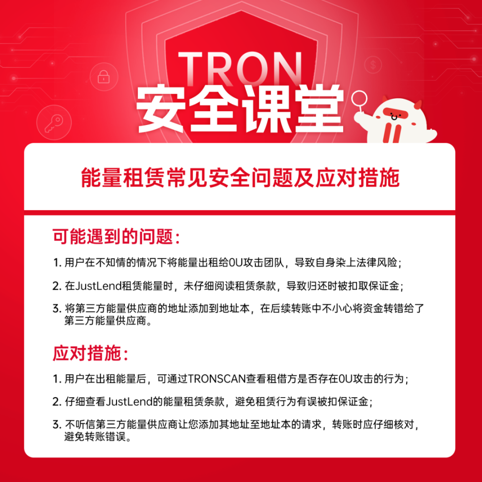 TRON 安全课堂| 能量租赁常见安全问题及应对措施- Foresight News