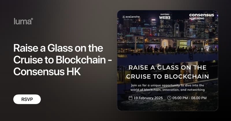 Raise a Glass on the Cruise to Blockchain - Consensus HK