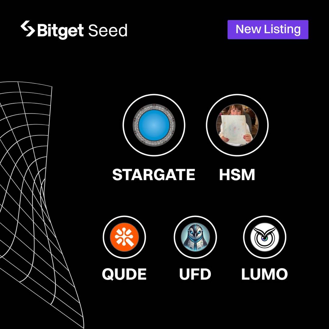 Bitget Seed 公布第一批项目：STARGATE、HSM、QUDE、UFD、LUMO