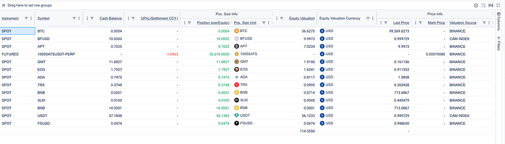 1Token CAM 资产与持仓视图 (Asset & Position View in 1Token CAM)