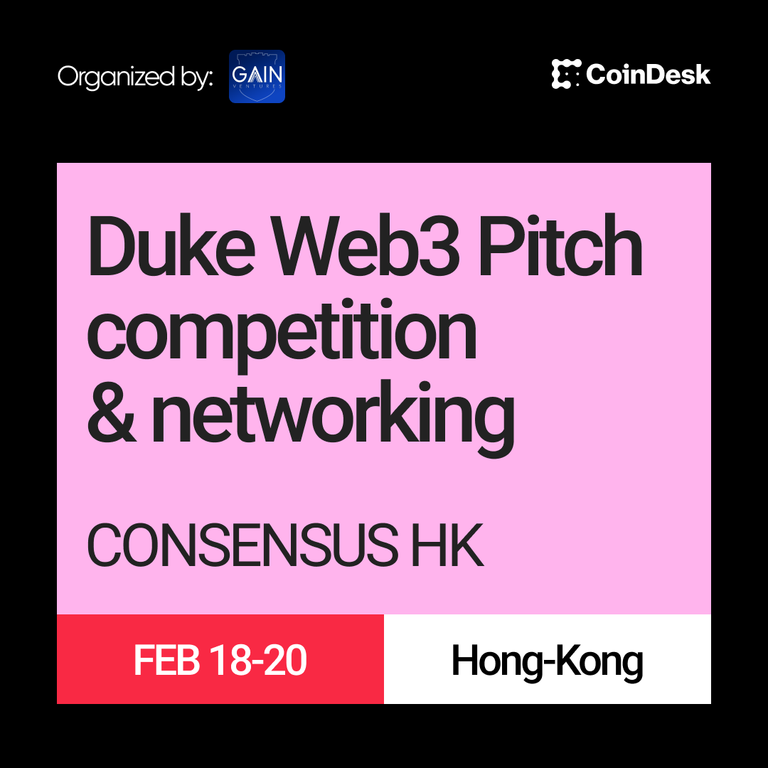 Web3 Pitch Competition & VC networking by Ga^3in Ventures at CONSENSUS Hong Kong