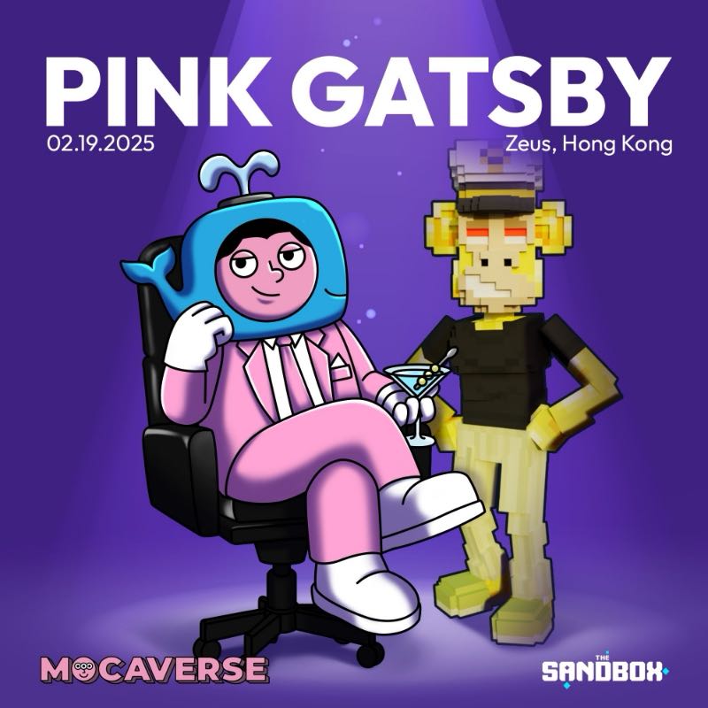 Pink Gatsby with Mocaverse & The Sandbox