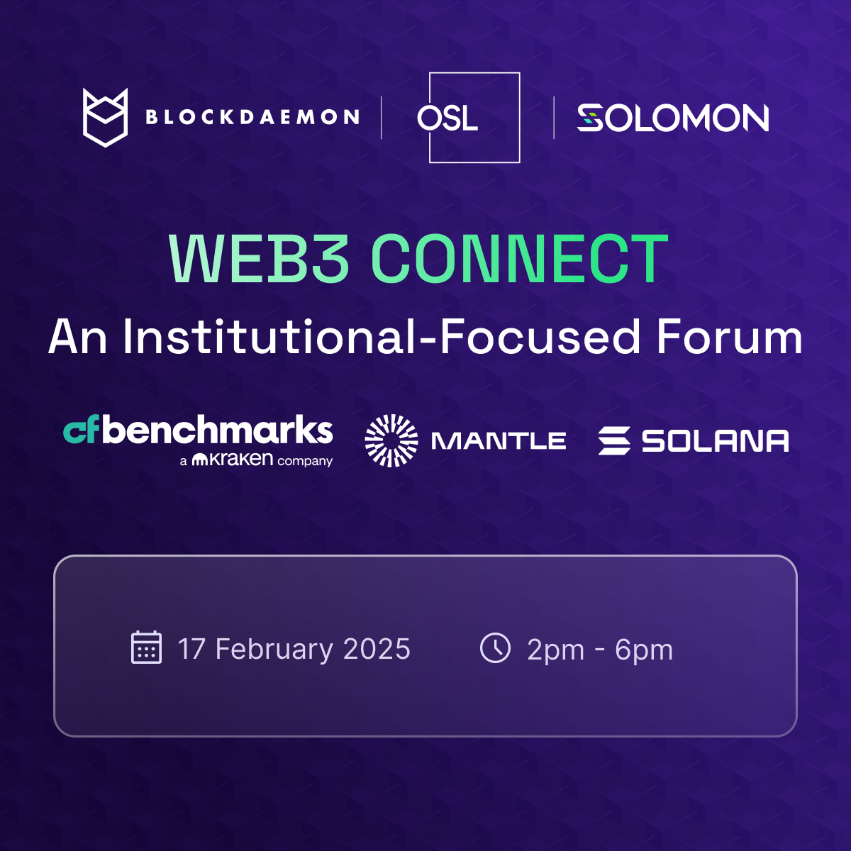 Web3 Connect: An Institutional-Focused Forum