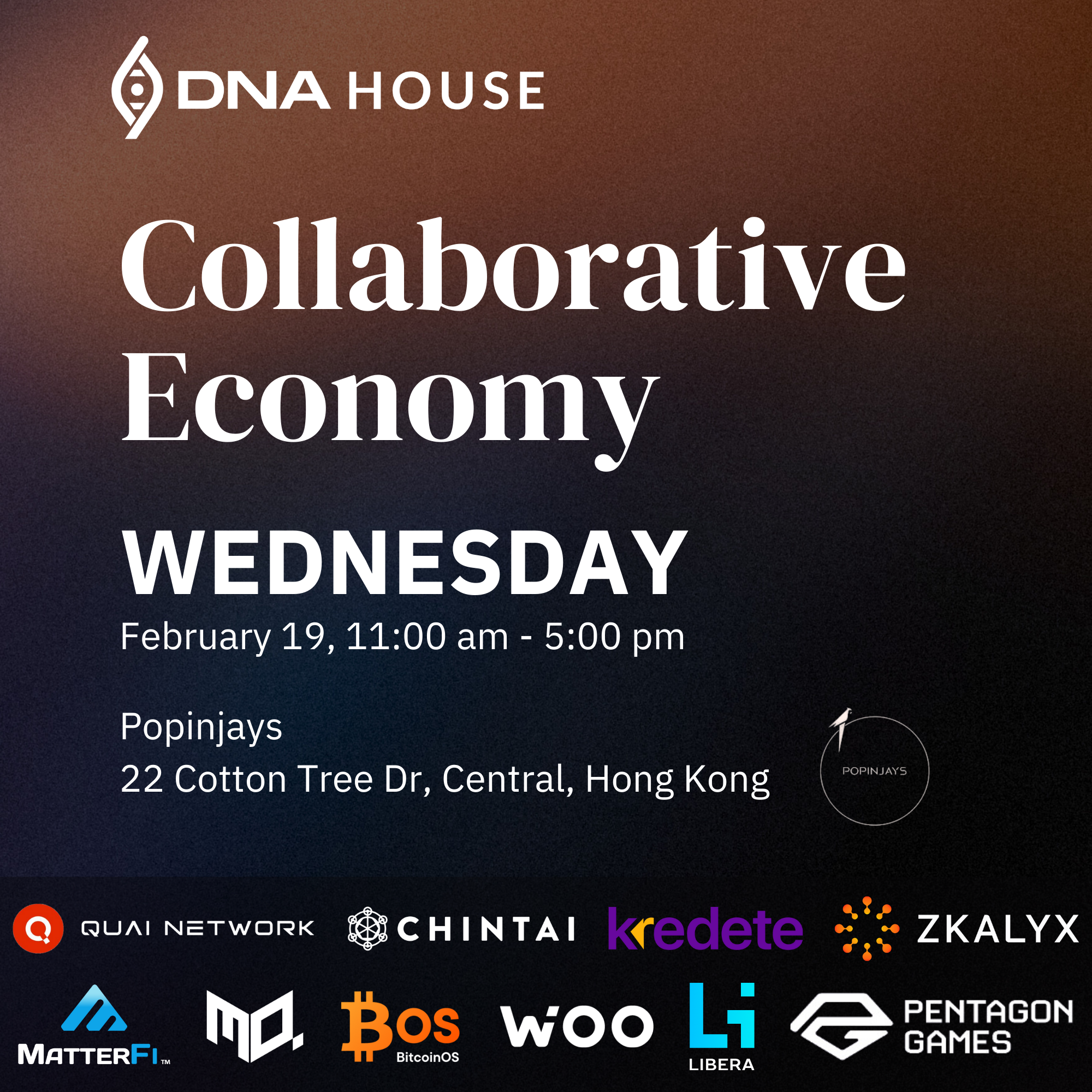 DAY ACCESS, The Collaborative Economy- DNA House at Consensus Hong Kong, February 19th, 2025.