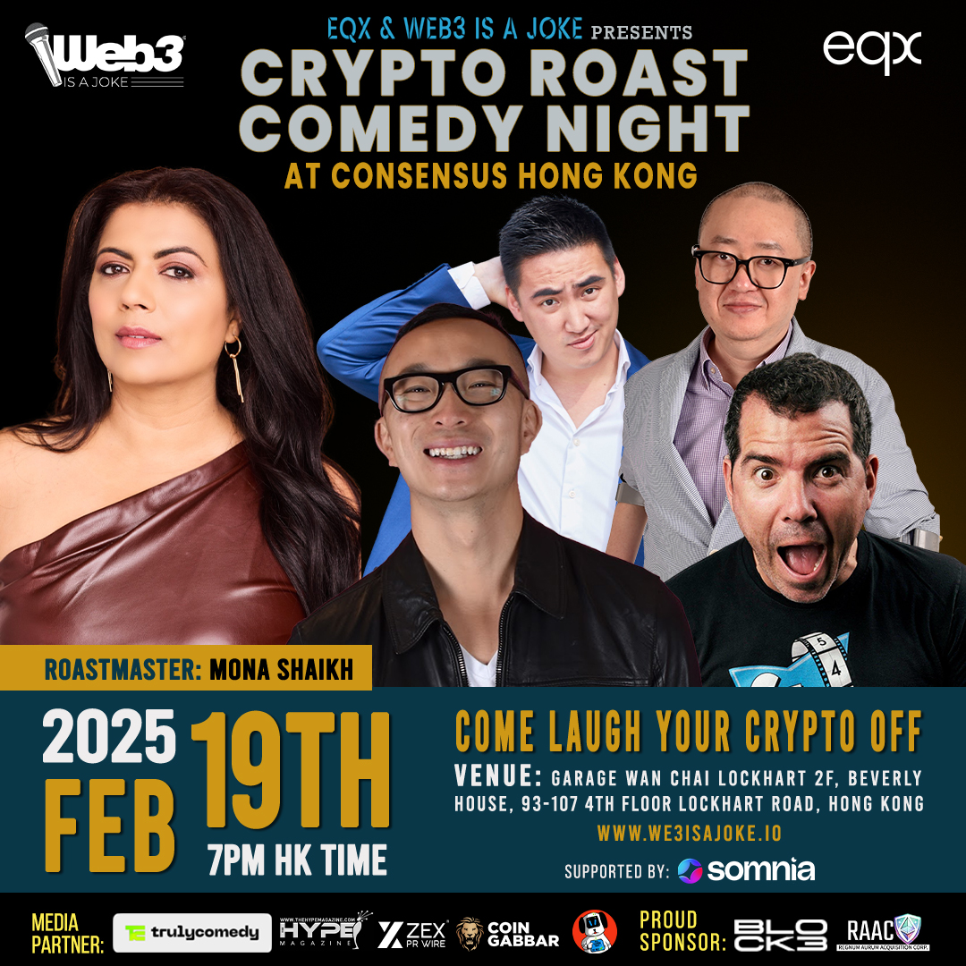 Web3 is a Joke presents Crypto Roast Comedy Night at Consensus Hong Kong