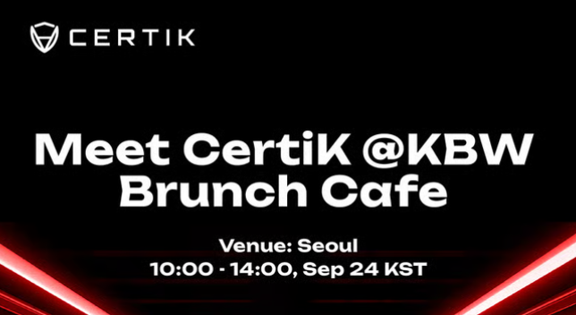 Meet CertiK @KBW - Brunch Cafe