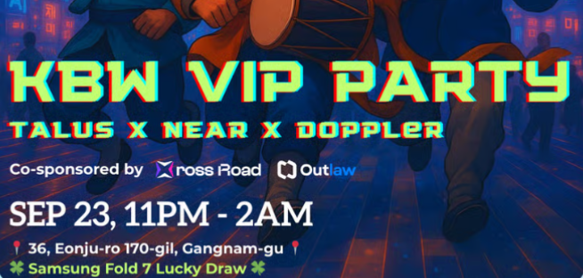 KBW VIP Opening Party: Talus Network x Doppler Finance x NEAR Foundation