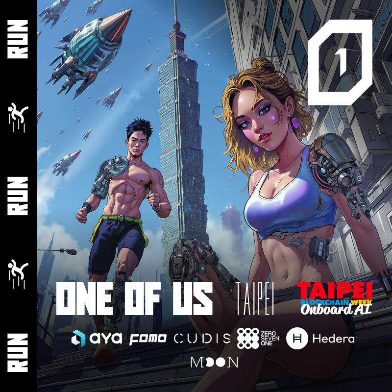 ONE OF US Run & Coffee // Aya, Cudis, Hedera, 071Labs, Moonring, FOMO Magazine