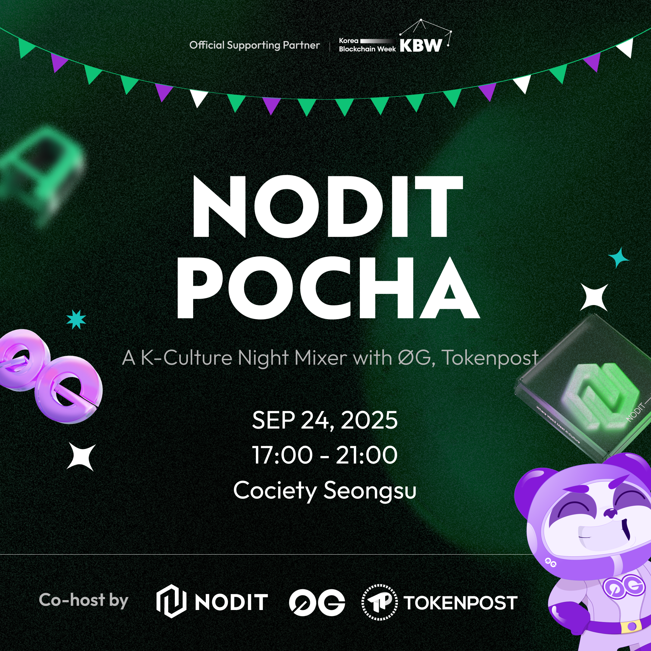 Nodit Pocha: A K-Culture Night Mixer with ØG, Tokenpost ㅣ KBW2025