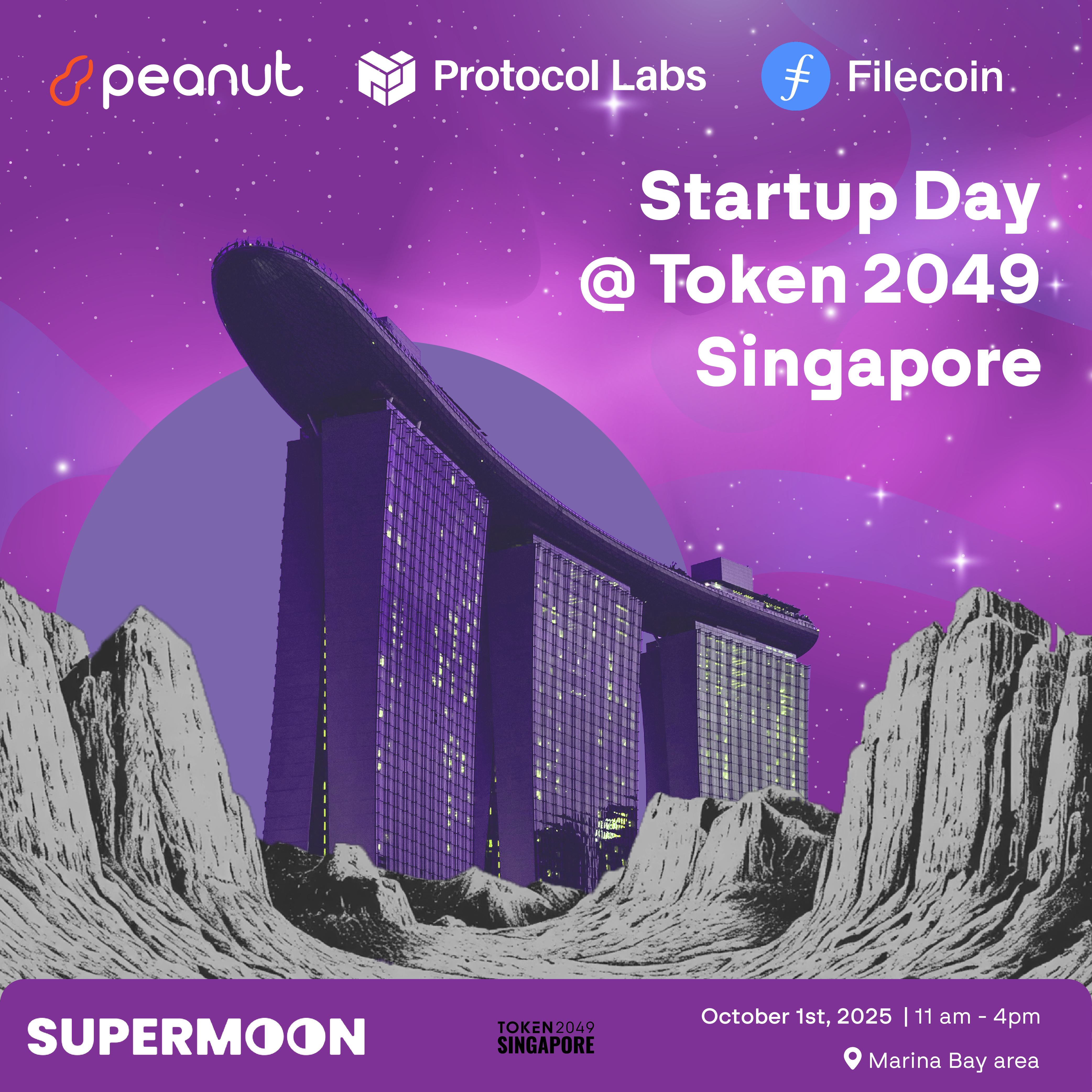 STARTUP DAY | Supermoon, Peanut & Protocol Labs | Token 2049 Singapore