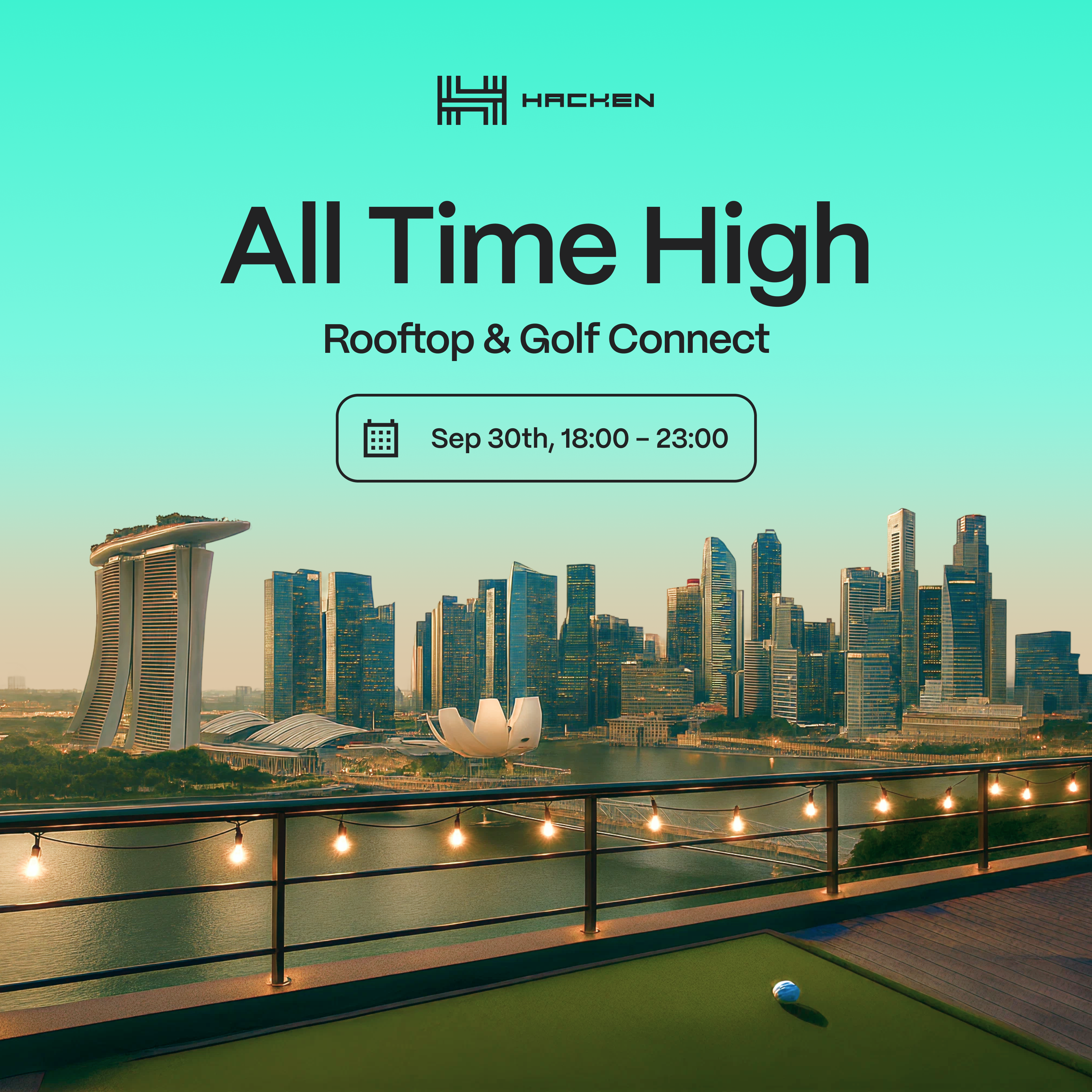 All Time High. Rooftop & Golf connect