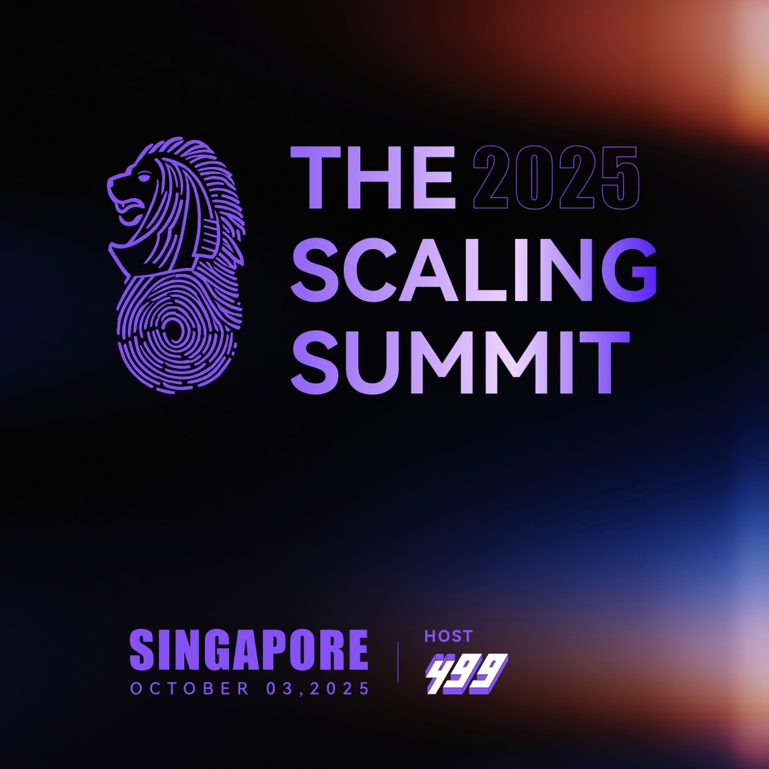 The Scaling Summit by 499 @TOKEN2049 Singapore