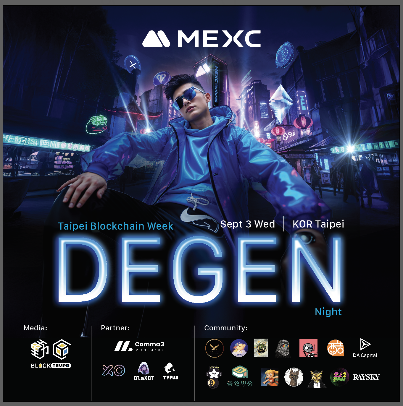 Degen Night – MEXC x Taipei Blockchain Week