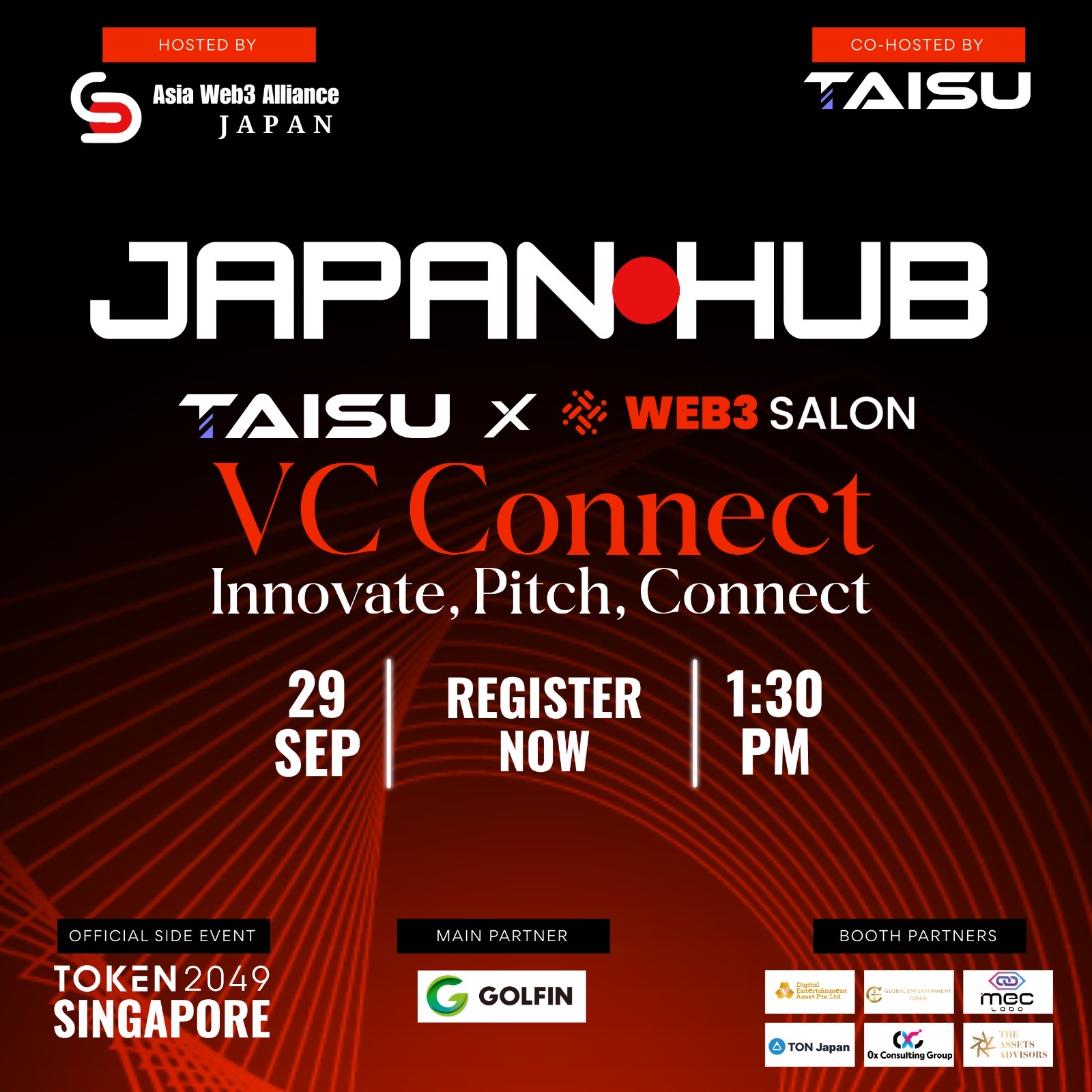 Japan Hub | Web3 Salon × Taisu Ventures: VC Connect @ TOKEN2049
