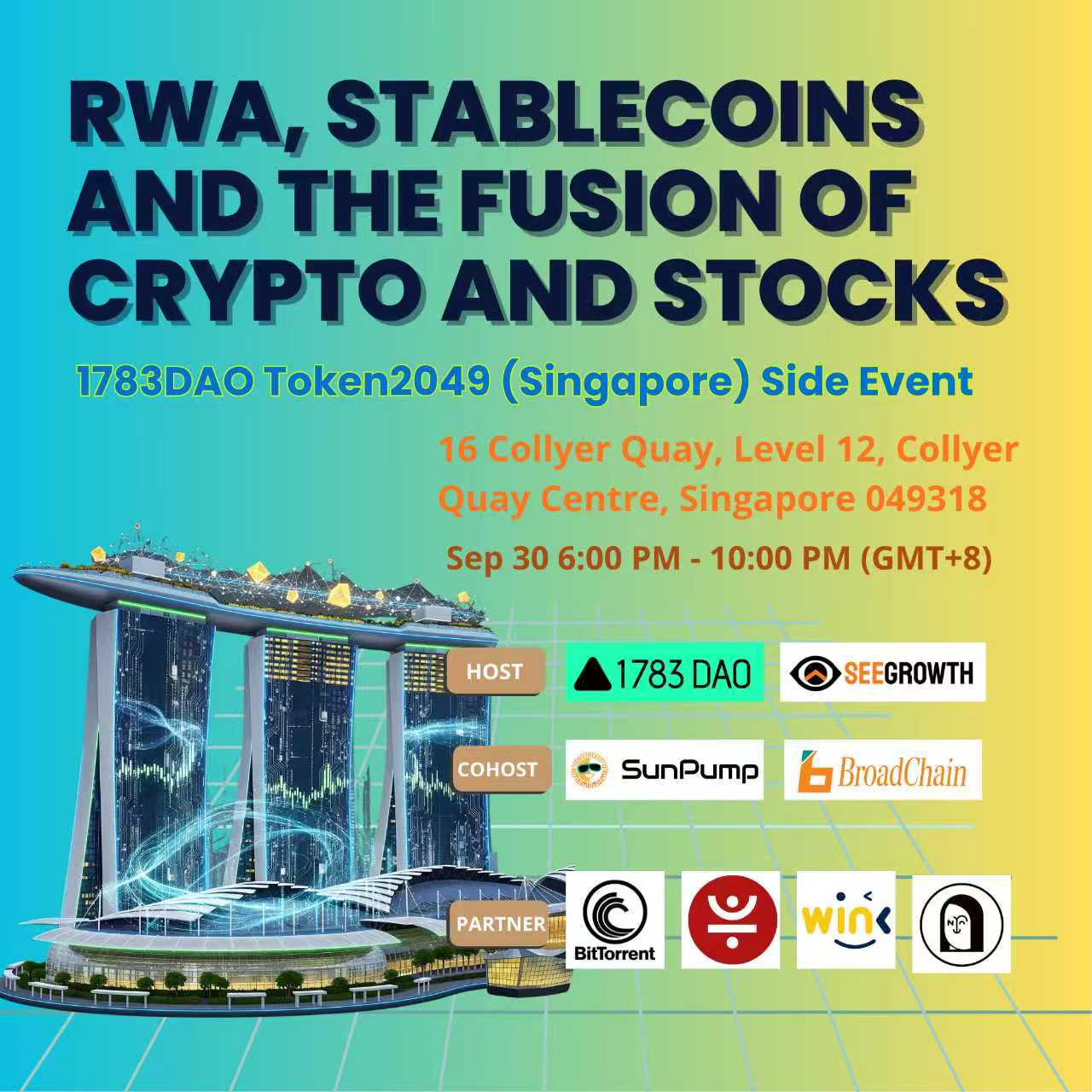 RWA, Stablecoins and the Fusion of Crypto and Stocks|1783DAO  Token2049(Singapore)