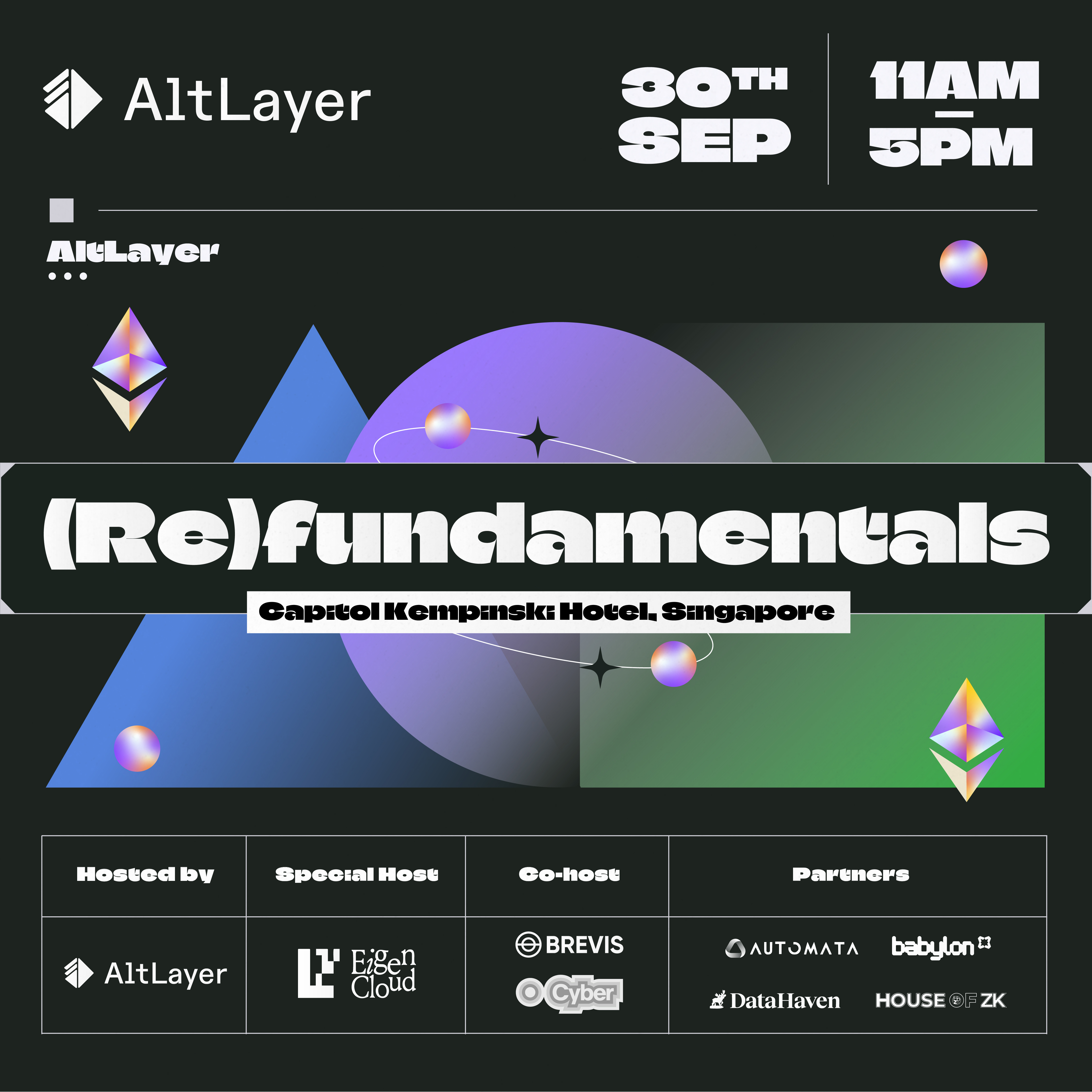 Re(fundamentals): Singapore edition