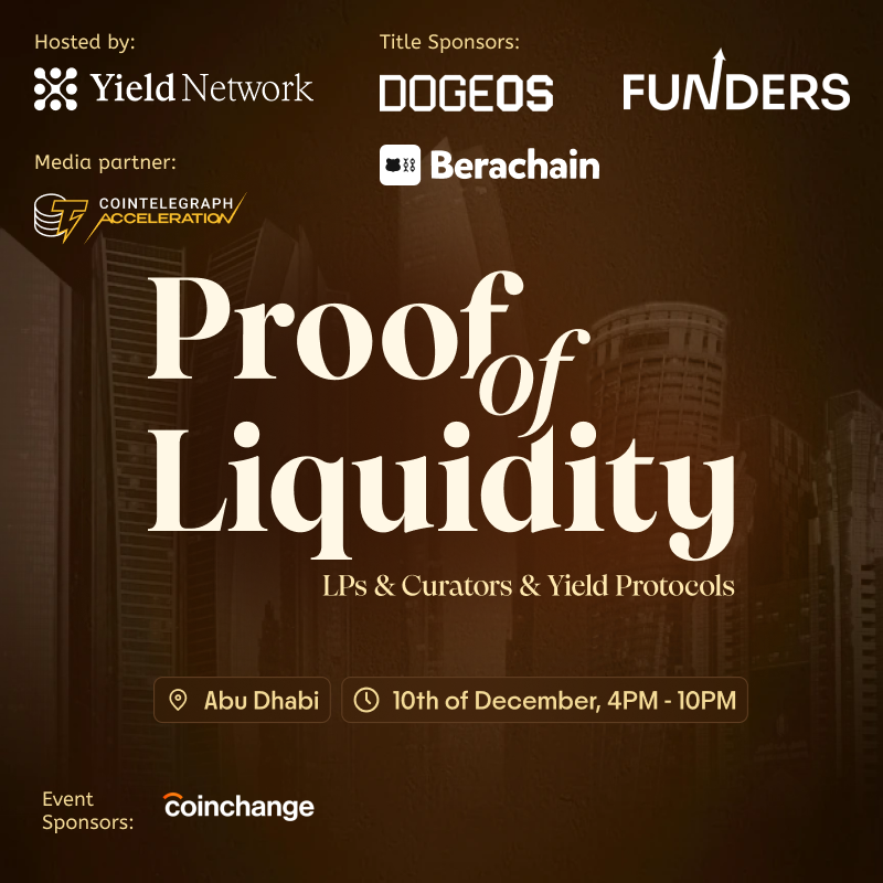 Proof of Liquidity: Abu Dhabi Edition