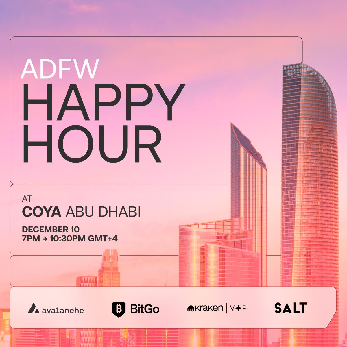 Avalanche x BitGo x SALT x Kraken VIP: ADFW Happy Hour