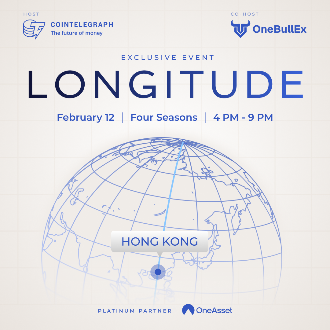 LONGITUDE by Cointelegraph x OneBullEx, 8th editon