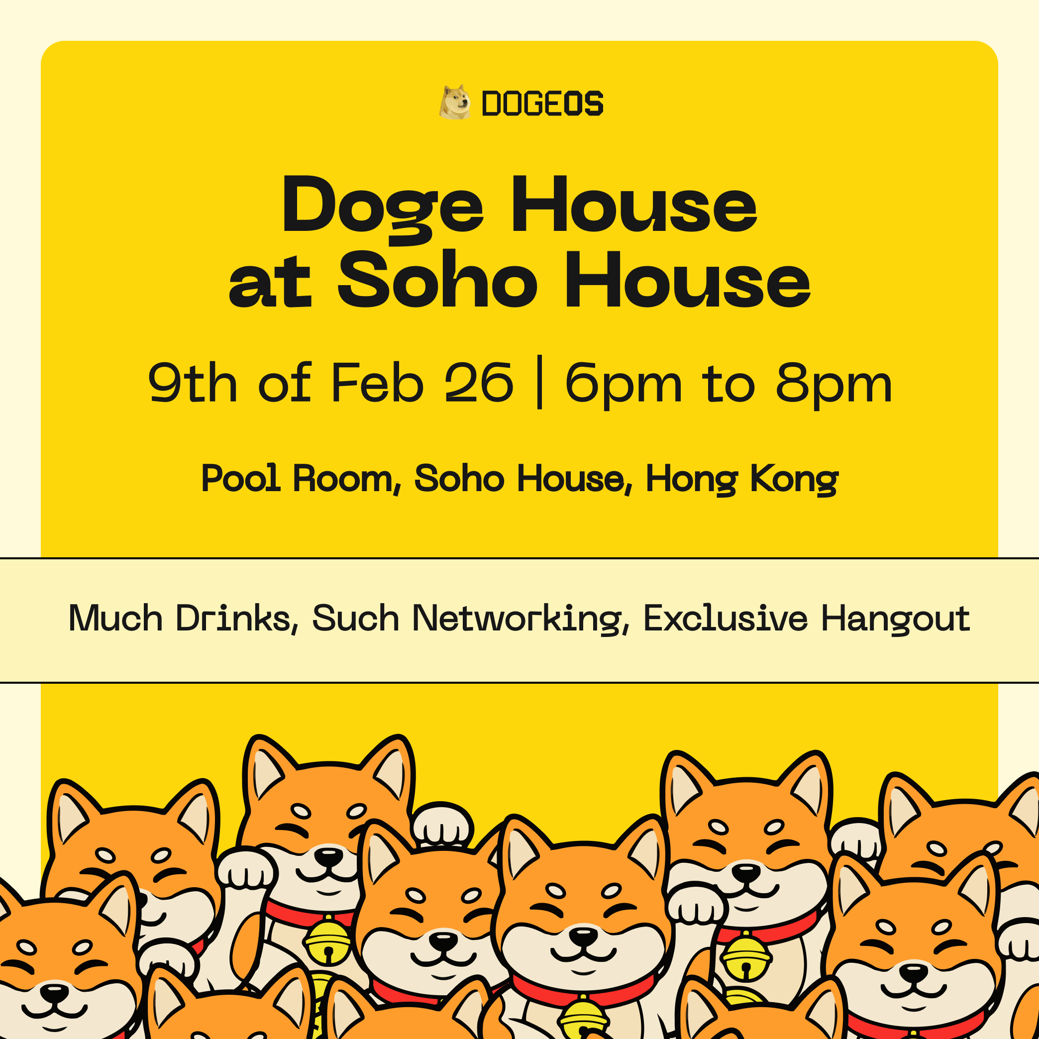 Doge House Drinks at SoHo House